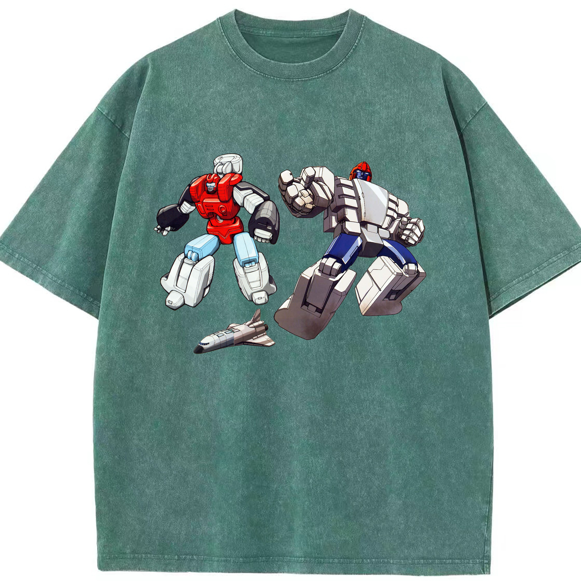 （画像用）  綿100% ヴィンテージ風 半袖Tシャツ（フロントプリント）